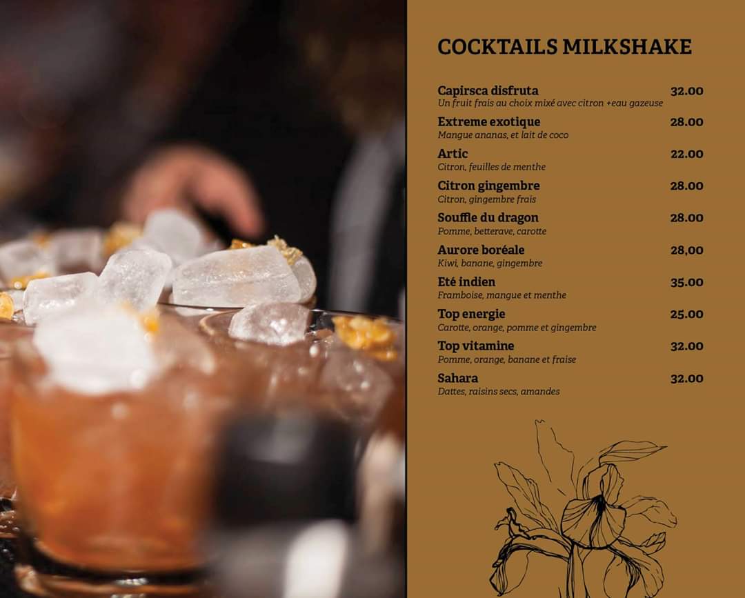 Black Iris Meknes MENU 2021 Livraison à Domicile Les