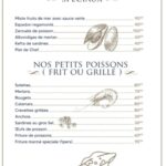 la maison du poisson menu restaurant marrakech 2 min