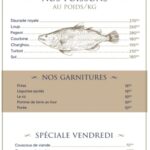 la maison du poisson menu restaurant marrakech 4 min