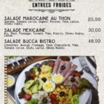 menu Bucca Bistro restaurant a casablanca jnane californie 1