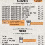 menu Bucca Bistro restaurant a casablanca jnane californie 9