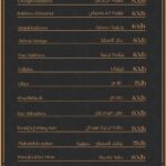 menu Sultan Saray restaurant turc a marrakech 1