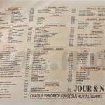 menu cafe restaurant jour et nuit agadir