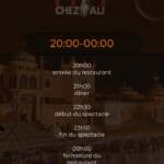 menu chez ali marrakech programme