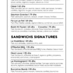 menu lartisant du sandwich restaurant a casablanca 4