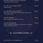 menu le beaubourg restaurant a casablanca 8