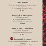 menu le labo africain restaurant marrakech 2