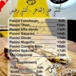 menu merci food oujda