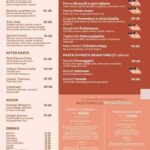 menu pasta di pasta restaurant a casablanca