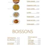 menu pousse pousse marrakech 2022 13