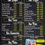 menu relais burger salé (