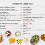 menu vintage tanger