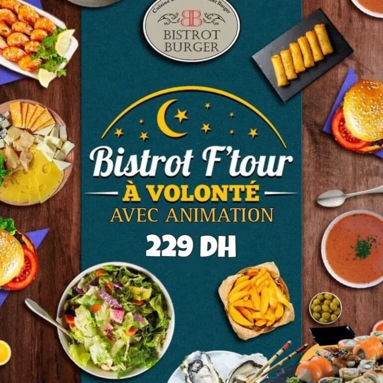 Menu Bistrot Burger Aïn Sebaa  March 2024 260001-190500