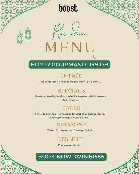 Menu Boost Coffee Ghandi  March 2024 440001-770800