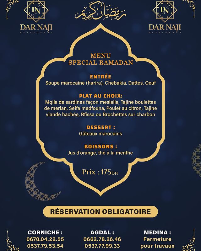 Menu Dar Naji Rabat  March 2024 020301-056000