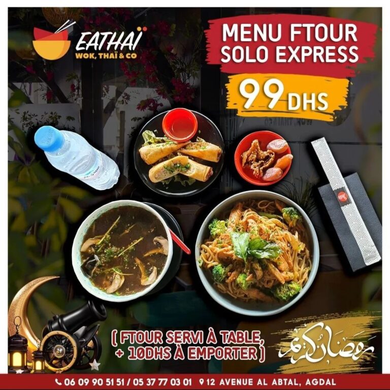 Menu Eathai  March 2024 330101-632200