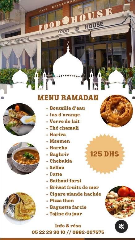 Menu Food House  March 2024 230001-106200
