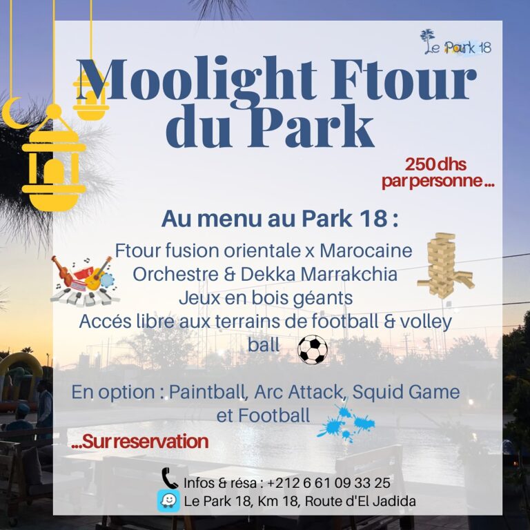 Menu Le park 18  March 2024 570101-166800