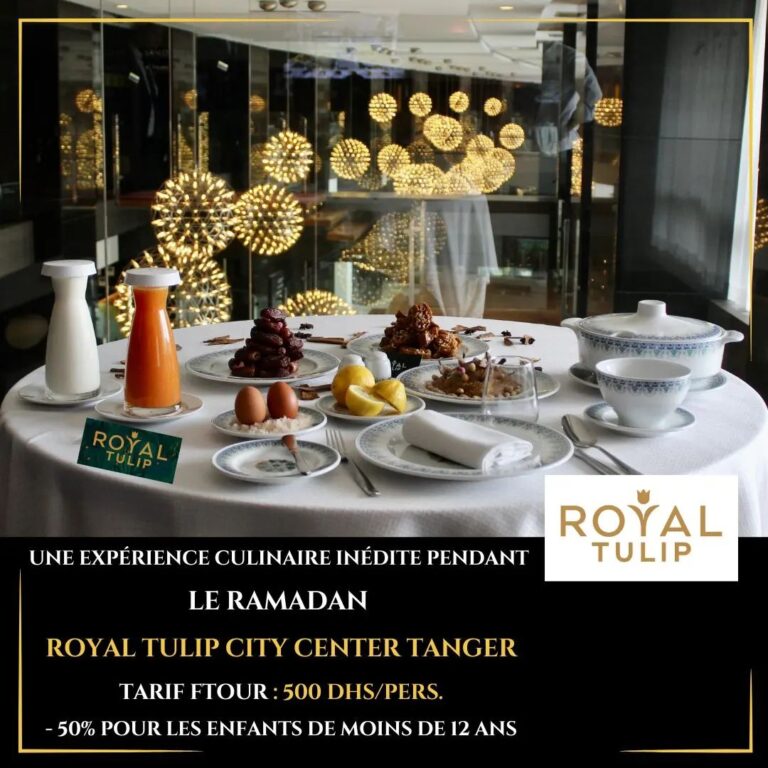 Menu Royal Tulip City Center Tanger  March 2024 450001-751100